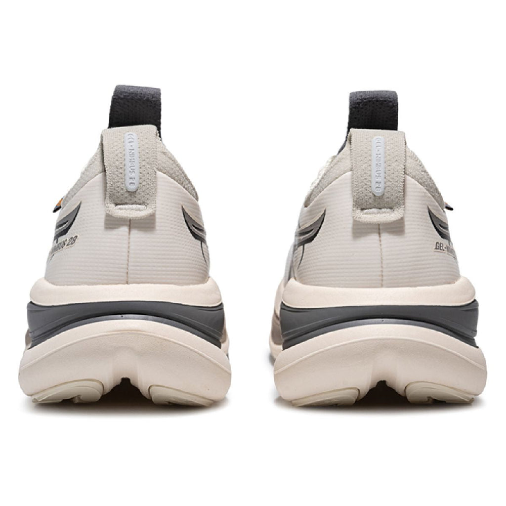 Asics womens shoes  neutral running shoes mens  sneakers  Gel-Nimbus 28 Cream / Dark Grey