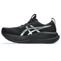Asics womens shoes  neutral running shoes mens  sneakers  Gel-Nimbus 28 – Black/Silver Running Shoe