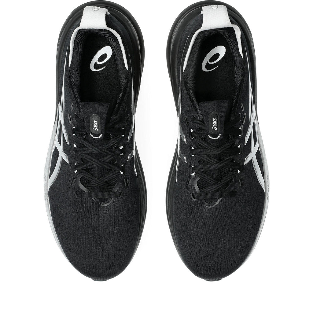 Asics womens shoes  neutral running shoes mens  sneakers  Gel-Nimbus 28 – Black/Silver Running Shoe
