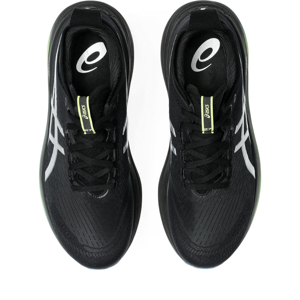 Asics womens shoes  neutral running shoes mens  sneakers  Gel-Nimbus 28 – Black/Silver/Lime Running Shoe