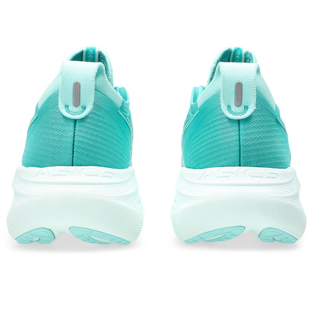 Asics womens shoes  neutral running shoes mens  sneakers  Gel-Nimbus 28 – Turquoise/White Running Shoe