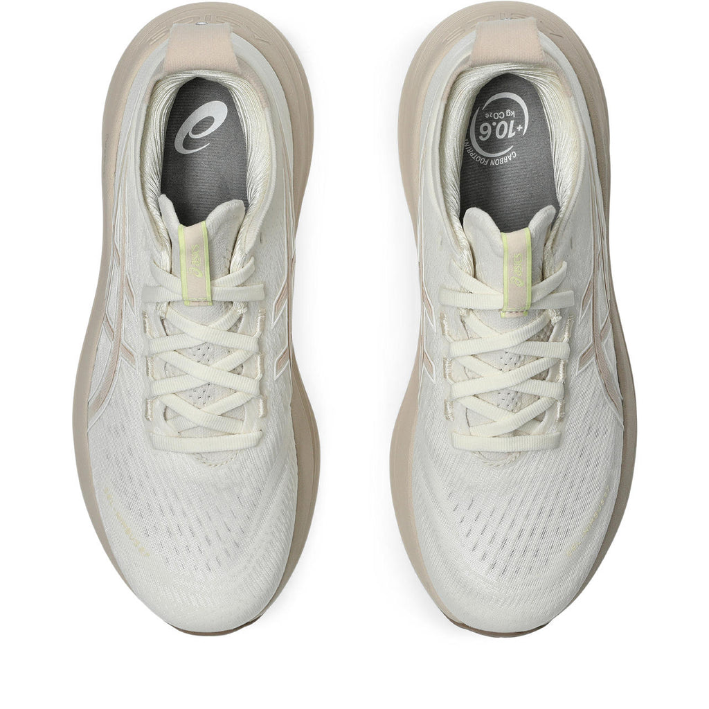 Asics womens shoes  neutral running shoes mens  sneakers  Gel-Nimbus 28 – Cream/Light Taupe Running Shoe