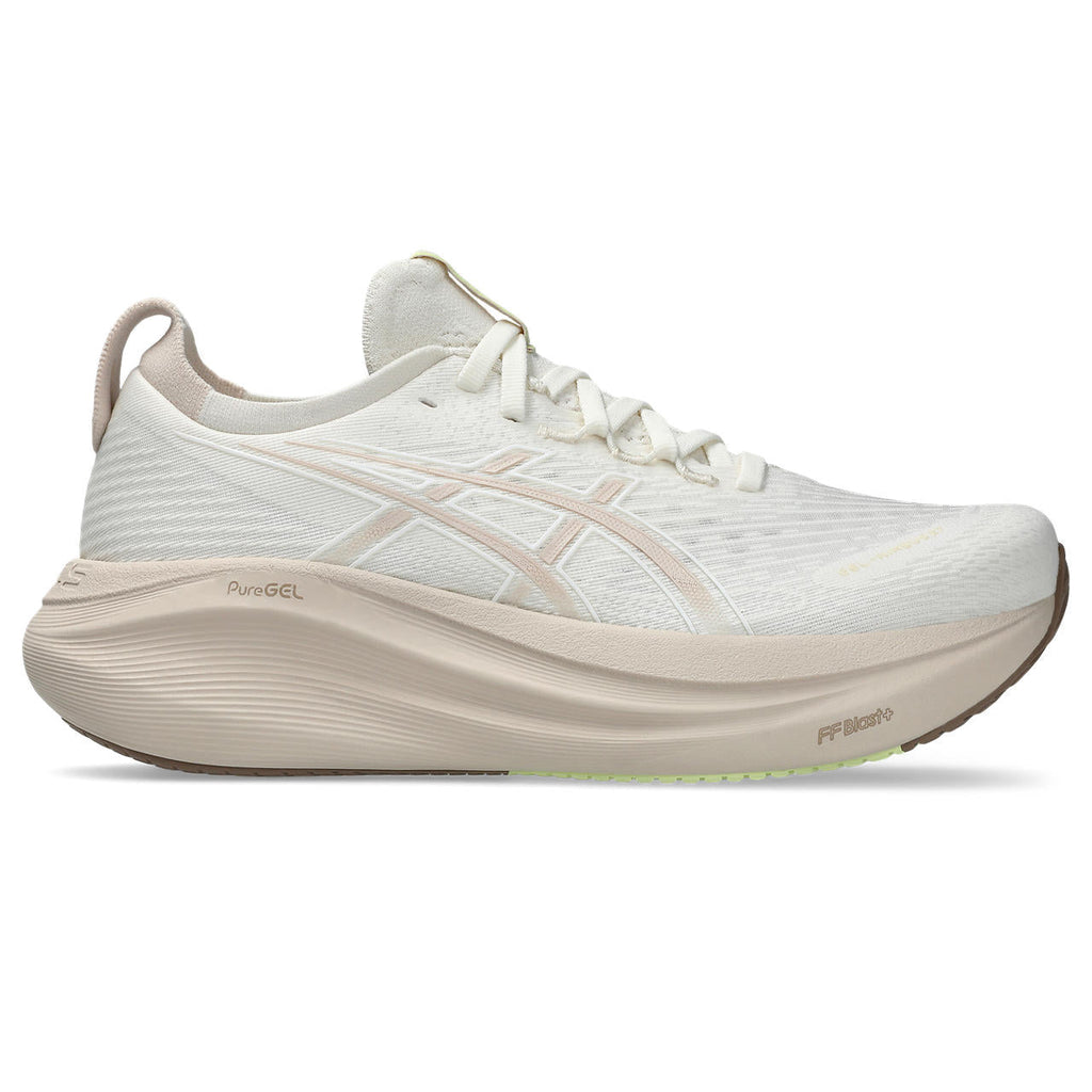 Asics womens shoes  neutral running shoes mens  sneakers  Gel-Nimbus 28 – Cream/Light Taupe Running Shoe