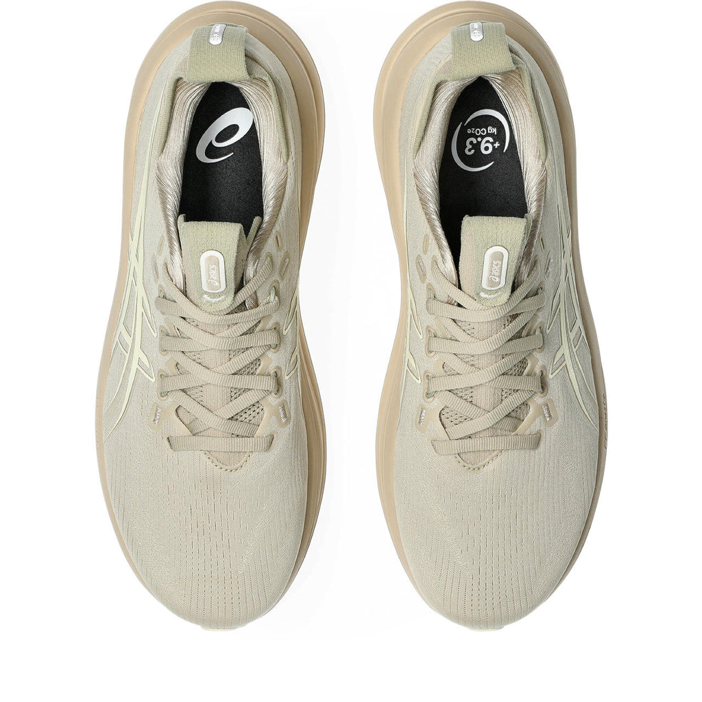 Asics womens shoes  neutral running shoes mens  sneakers Gel-Nimbus 28 – Khaki/Beige Running Shoe
