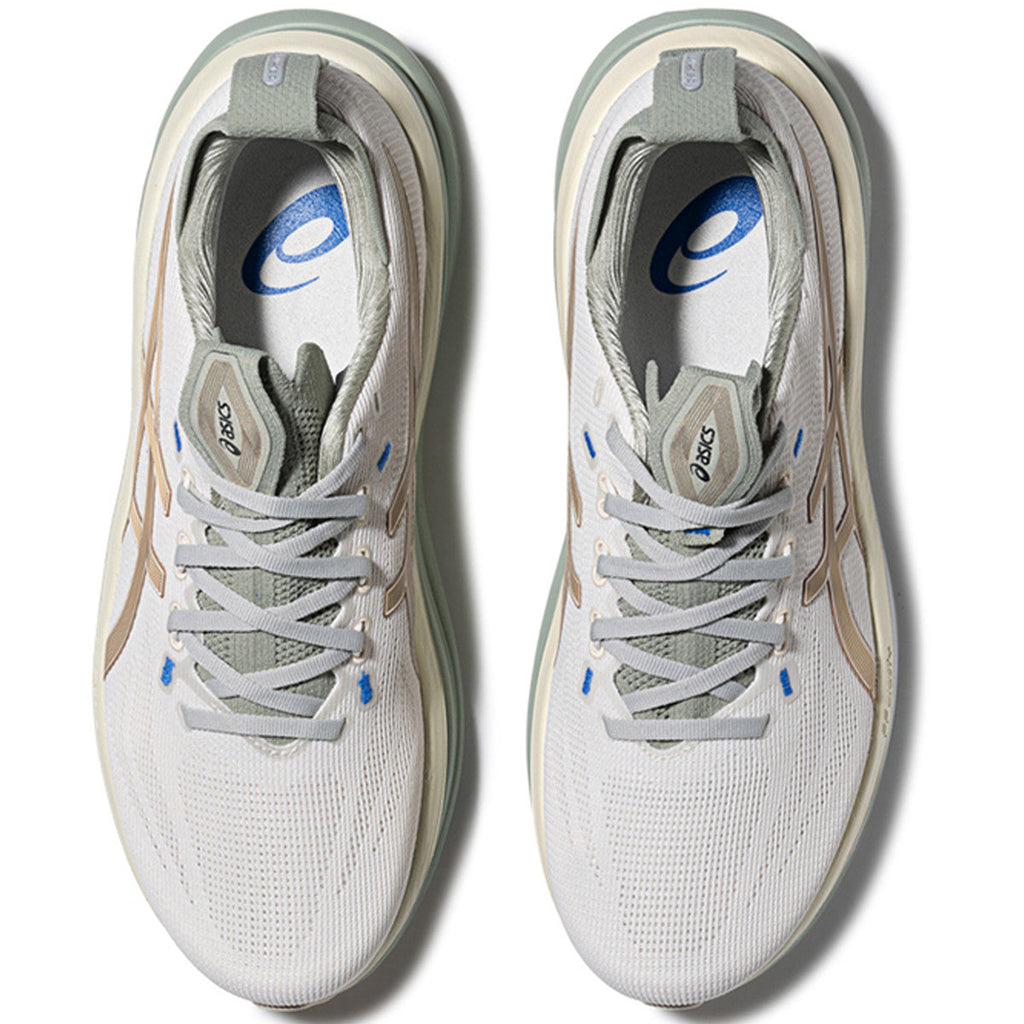 Asics womens shoes  neutral running shoes mens  sneakers Gel-Nimbus Off-White / Champagne / Sage Green