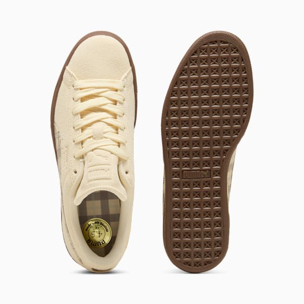 Puma Suede — Cream / Plaid puma shoes for men  womens shoes  roma shoes