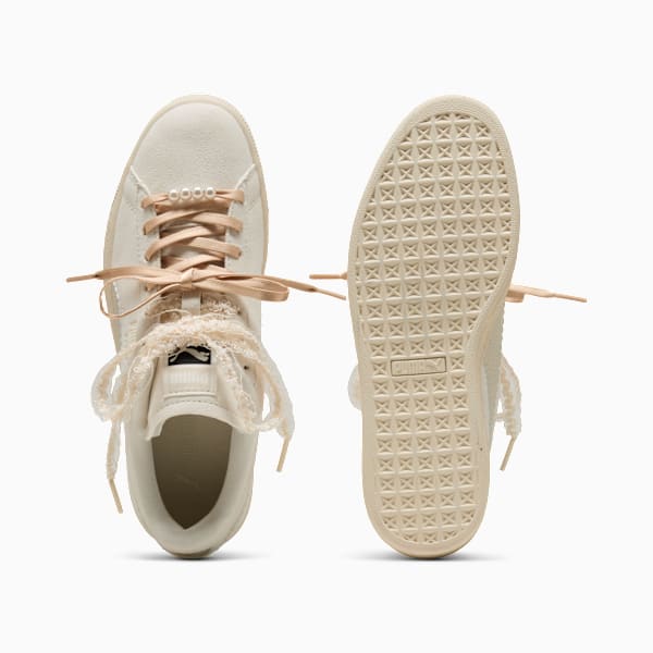 Puma Suede — Cream / Lace Ribbon / Pearl puma shoes for men  womens shoes  roma shoes