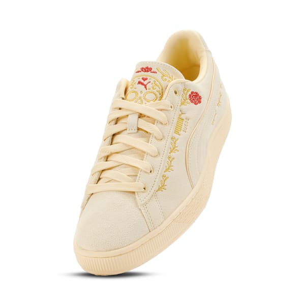 Puma Suede — Cream / Floral Embroidery puma shoes for men  womens shoes  roma shoes