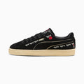 Puma Suede — Black / Floral Embroidery puma shoes for men  womens shoes  roma shoes