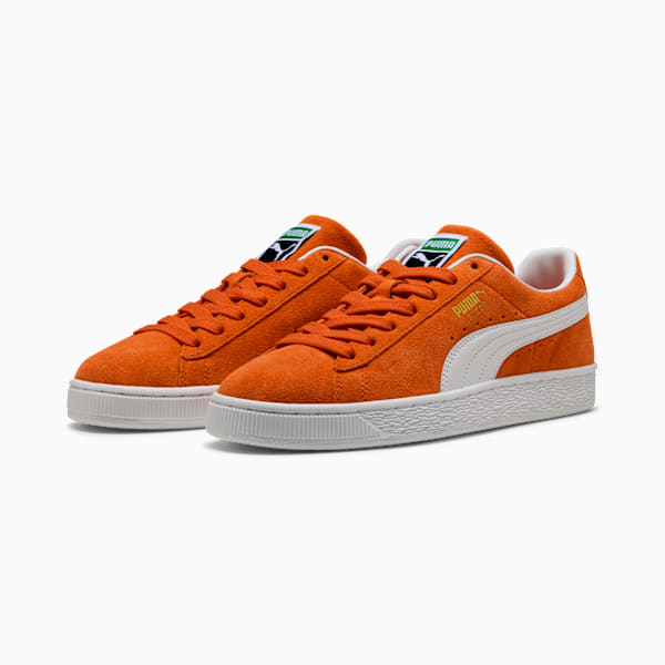 PUMA Suede Classic Orange-White puma shoes for men  womens shoes  roma shoes
