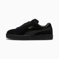 PUMA Suede XL All Black-Gold  puma shoes for men  womens shoes  roma shoes