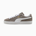 PUMA Suede Classic Grey-White-Gold  puma shoes for men  womens shoes  roma shoes
