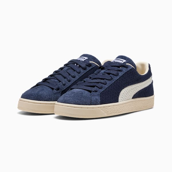 PUMA Suede Classic Knit Navy-Off White puma shoes for men  womens shoes  roma shoes