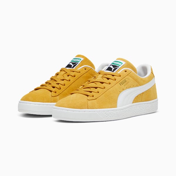 PUMA Suede Classic Golden Yellow-White puma shoes for men  womens shoes  roma shoes