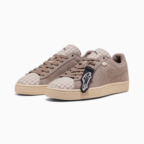 PUMA Suede Classic × Porsche Dusty Mauve Houndstooth puma shoes for men  womens shoes  roma shoes