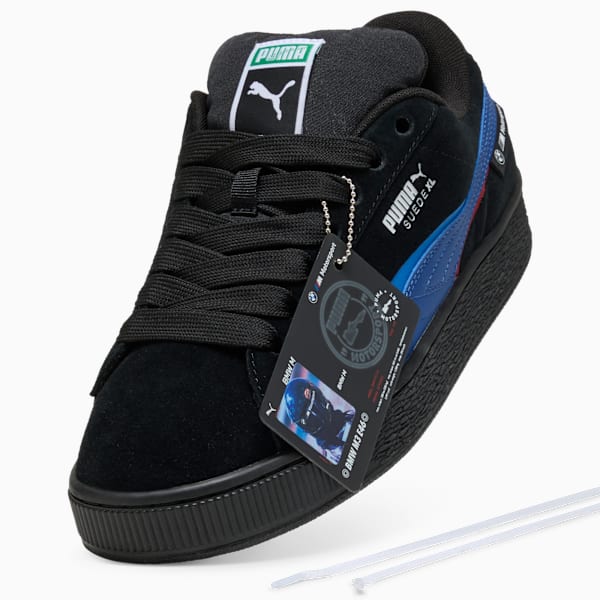PUMA Suede XL × BMW M Motorsport Black-Blue-Red puma shoes for men  womens shoes  roma shoes