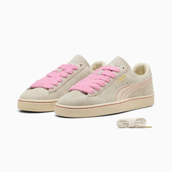 PUMA Suede Vintage Beige-Pink Laces puma shoes for men  womens shoes  roma shoes