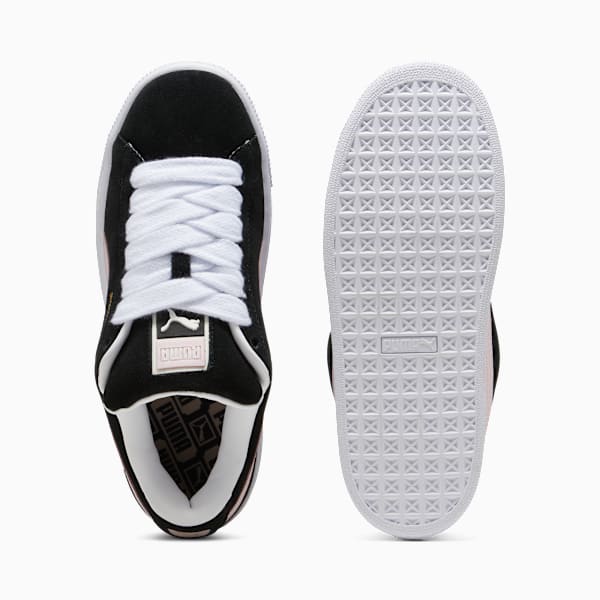 PUMA Suede XL Black-Pastel Pink-Gold puma shoes for men  womens shoes  roma shoes