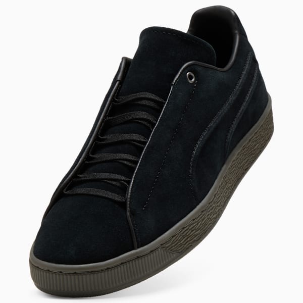 PUMA Suede Premium Black-Olive Sole puma shoes for men  womens shoes  roma shoes