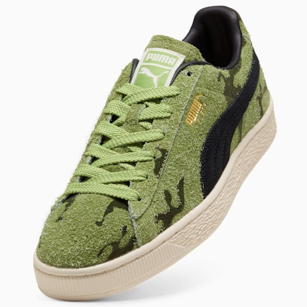 PUMA Suede Camo Green-Black-Vintage Off-White puma shoes for men  womens shoes  roma shoes