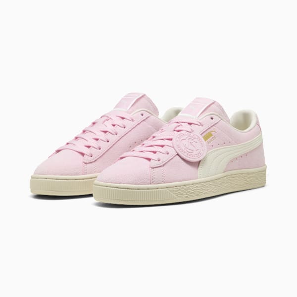 PUMA Suede Classic Pastel Pink-Off-White-Gold puma shoes for men  womens shoes  roma shoes