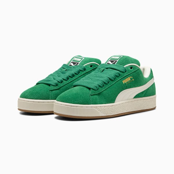 PUMA Suede XL Green-Off-White-Gum Sole puma shoes for men  womens shoes  roma shoes