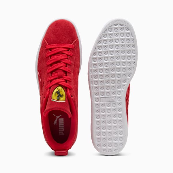 PUMA Suede Santhonia Tavares Red-White Stitching puma shoes for men  womens shoes  roma shoes