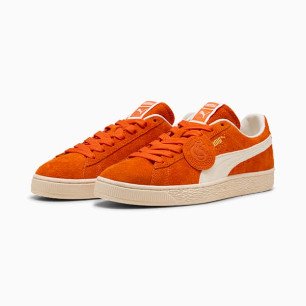 PUMA Suede Vintage Orange-Off-White Badge-Gum Sole puma shoes for men  womens shoes  roma shoes