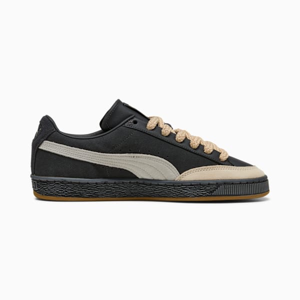 PUMA Suede x Nahmias Dark Grey-Beige-Thick Rope Laces-Gum Sole puma shoes for men  womens shoes  roma shoes