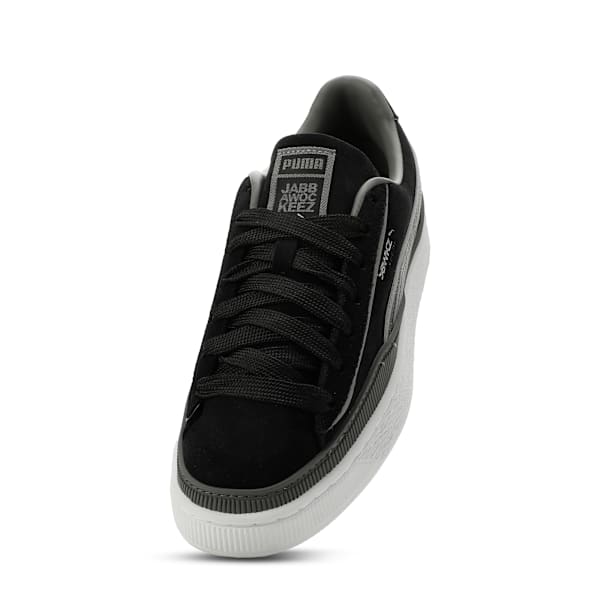 PUMA Suede x JAWICZ Black-Silver Glitter-White puma shoes for men  womens shoes  roma shoes