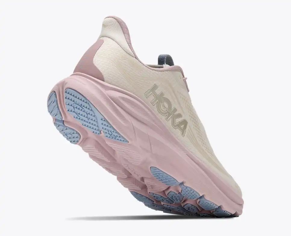 HOKA Speedgoat 6 Women's Men's Shoes | Cream, Off-White & Dusty Pink Running Sneakers