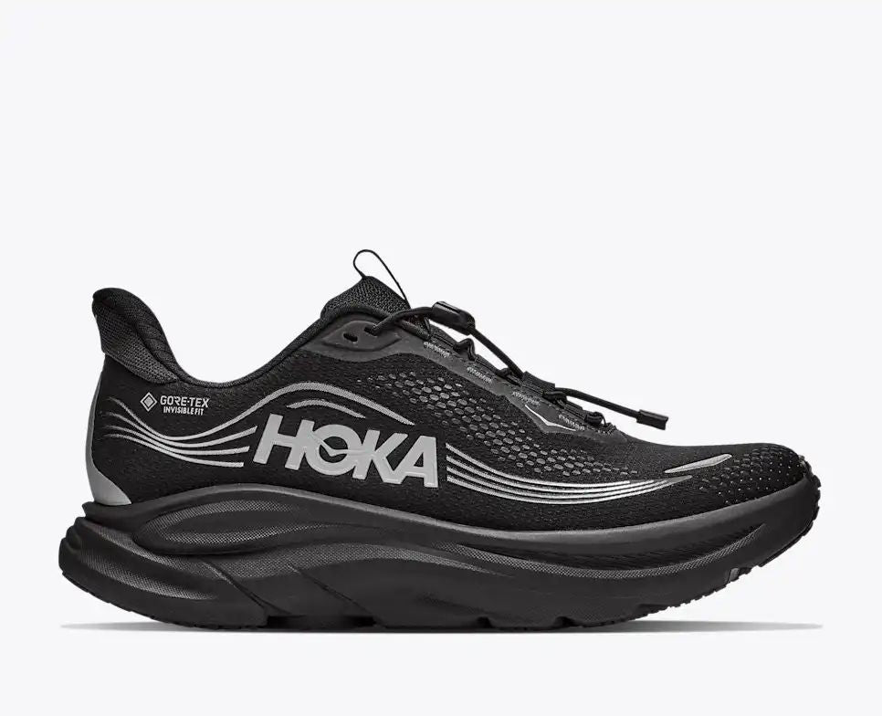 HOKA Speedgoat 6 Women's Men's Shoes | Black & Silver Running Sneakers