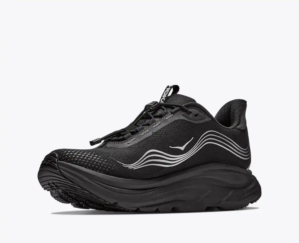 HOKA Speedgoat 6 Women's Men's Shoes | Black & Silver Running Sneakers