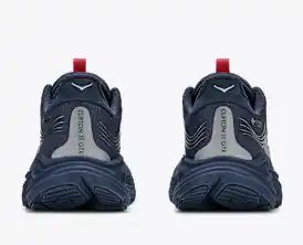 HOKA Speedgoat 6 Women's Men's Shoes | Navy Blue, Silver & Red Running Sneakers