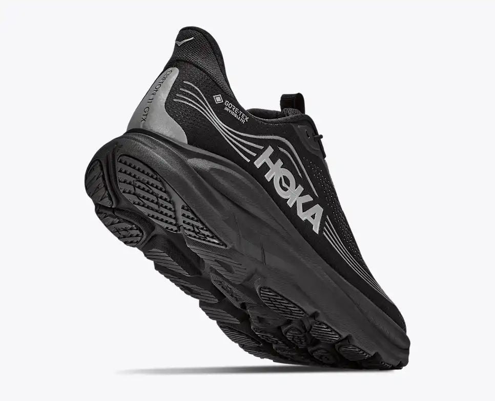 HOKA Speedgoat 6 GTX Women's Men's Shoes | Black & Silver Running Sneakers