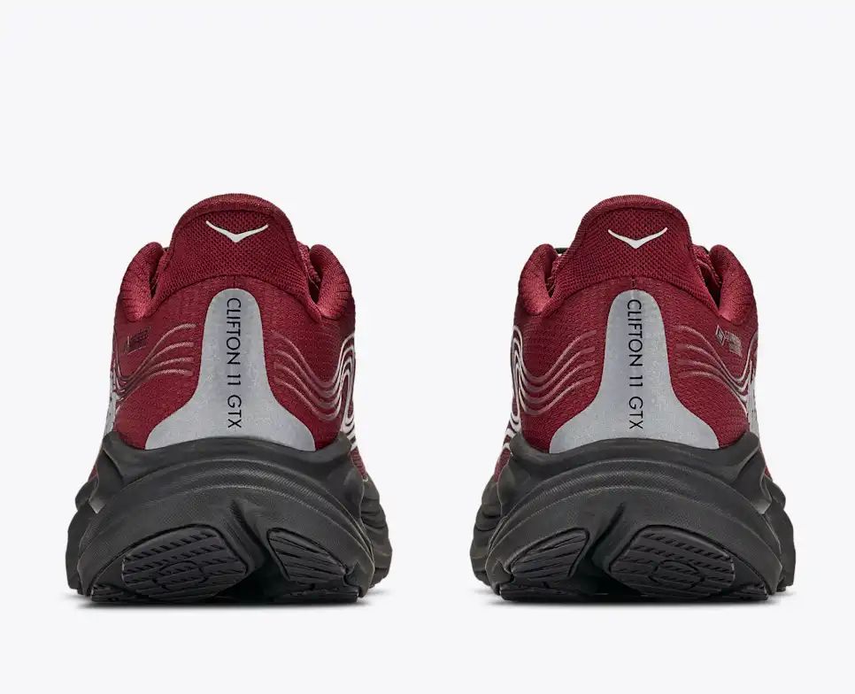 HOKA Speedgoat 6 GTX Women's Men's Shoes | Burgundy Red & Silver Running Sneakers