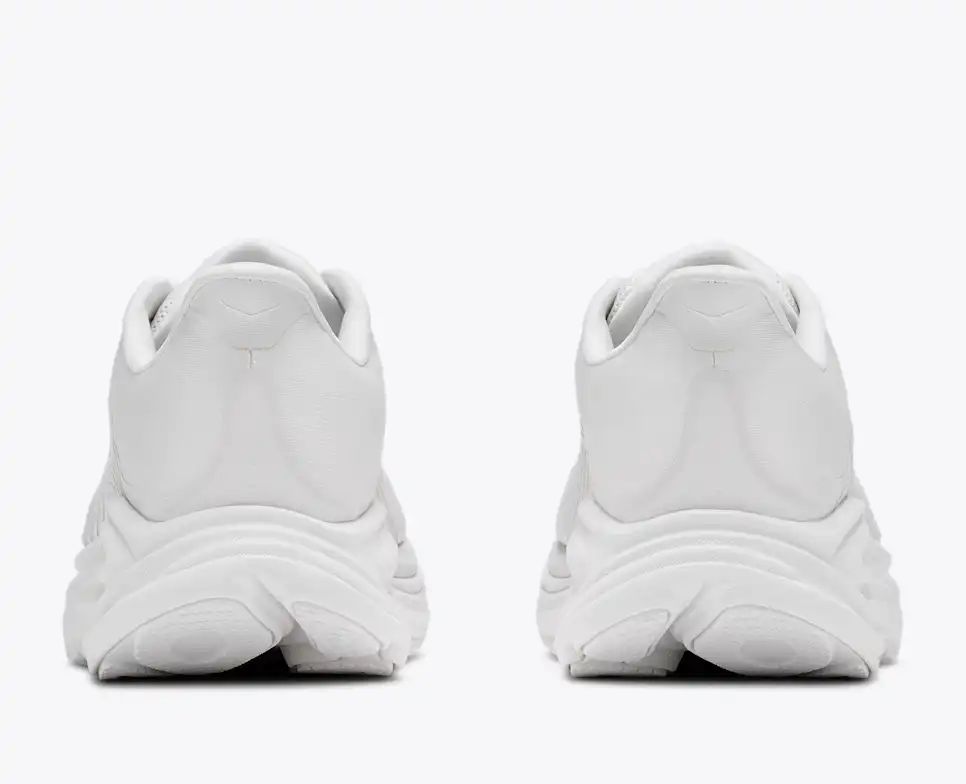 HOKA Bondi 8 Women's Men's Shoes | White Mesh Running Sneakers