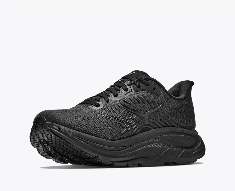 HOKA Bondi 8 Women's Men's Shoes | Black Mesh Running Sneakers