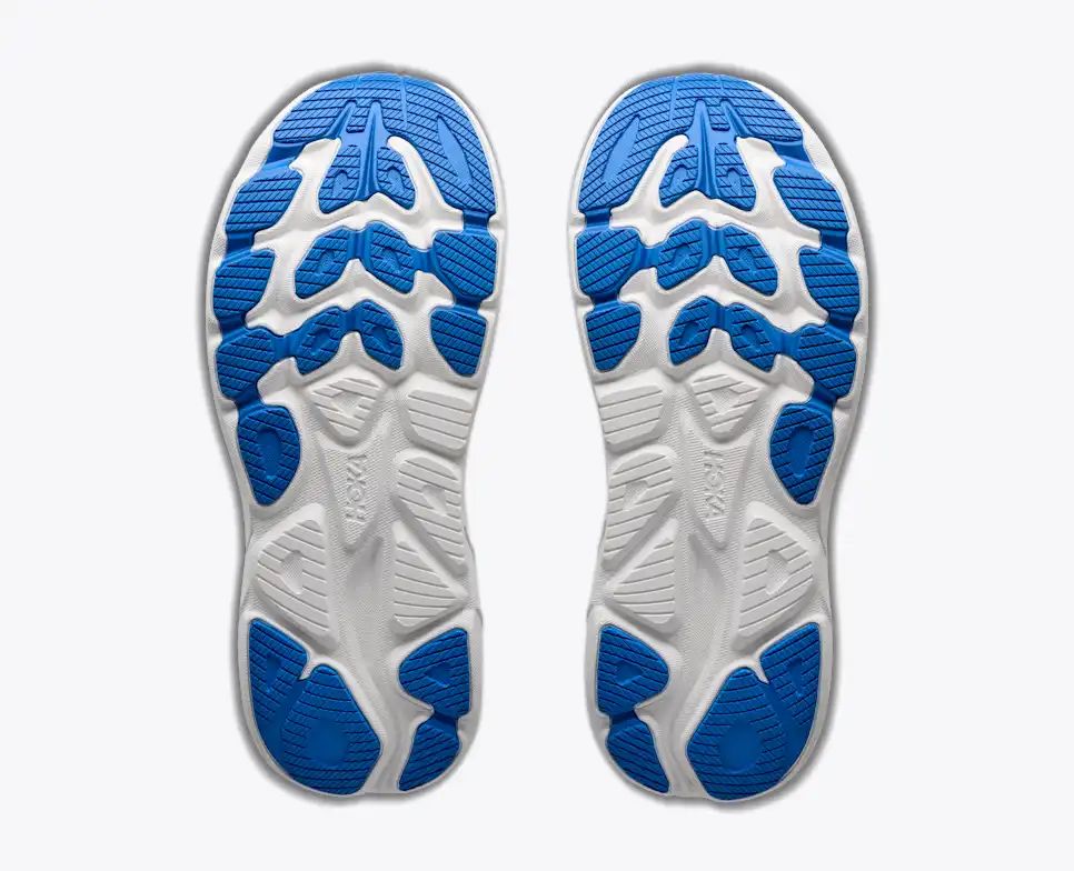 HOKA Bondi 8 Women's Men's Shoes | Light Blue & White Mesh Running Sneakers