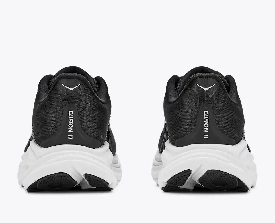 HOKA Bondi 8 Women's Men's Shoes | Black & White Mesh Running Sneakers