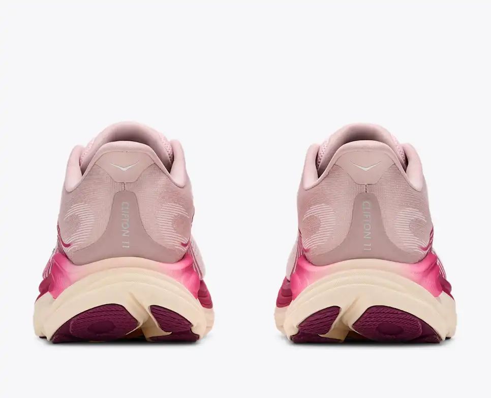 HOKA Bondi 8 Women's Men's Shoes | Light Pink, Magenta & Cream Mesh Running Sneakers