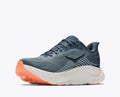 HOKA Bondi 8 Women's Men's Shoes | Slate Gray & Orange Mesh Running Sneakers