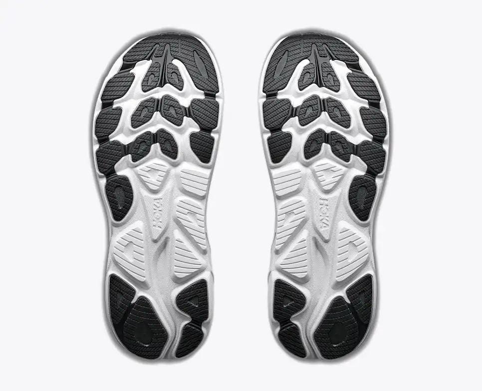HOKA Bondi 8 Women's Men's Shoes | Gray & White Mesh Running Sneakers