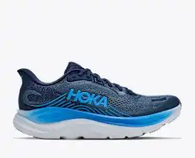 HOKA Bondi 8 Women's Men's Shoes | Navy, Bright Blue & White Mesh Running Sneakers