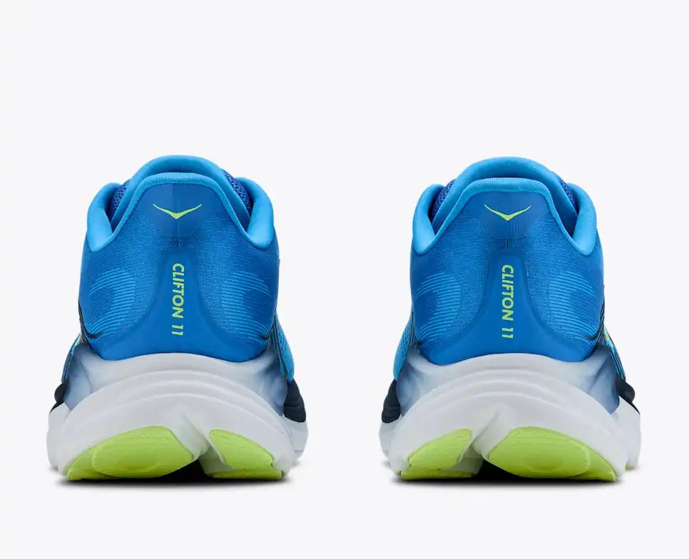 HOKA Bondi 8 Women's Men's Shoes | Bright Blue & Lime Green Mesh Running Sneakers