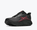 HOKA Bondi 8 Women's Men's Shoes | Black, Silver & Burgundy Mesh Running Sneakers