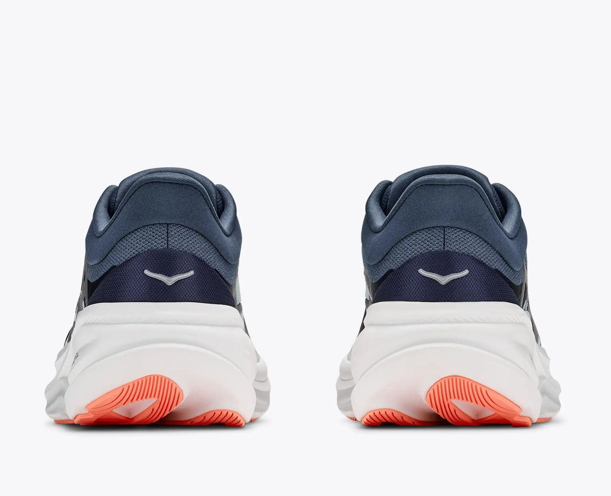 HOKA Pro Glide+ Women's Men's Shoes | Navy, Light Blue & Coral Running Sneakers