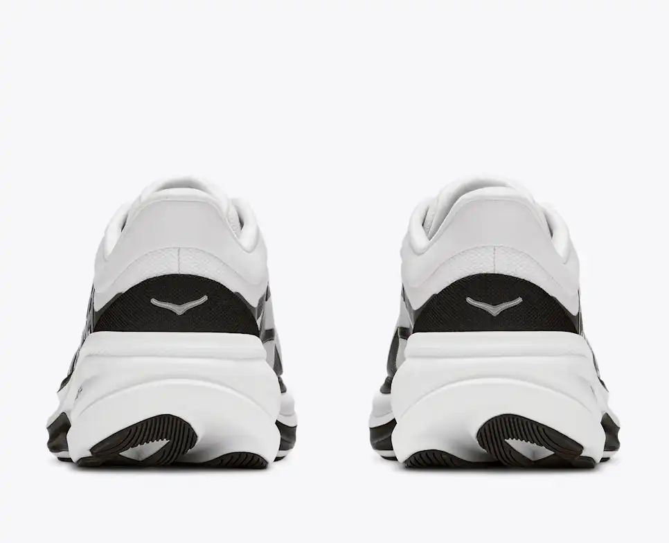 HOKA Pro Glide+ Women's Men's Shoes | White & Black Mesh Running Sneakers