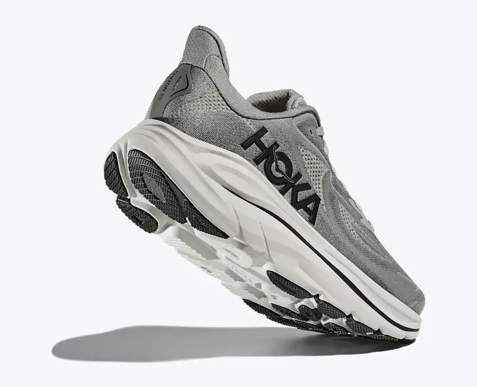 HOKA Clifton 10 Women's Men's Shoes | Gray & Black Mesh Running Sneakers