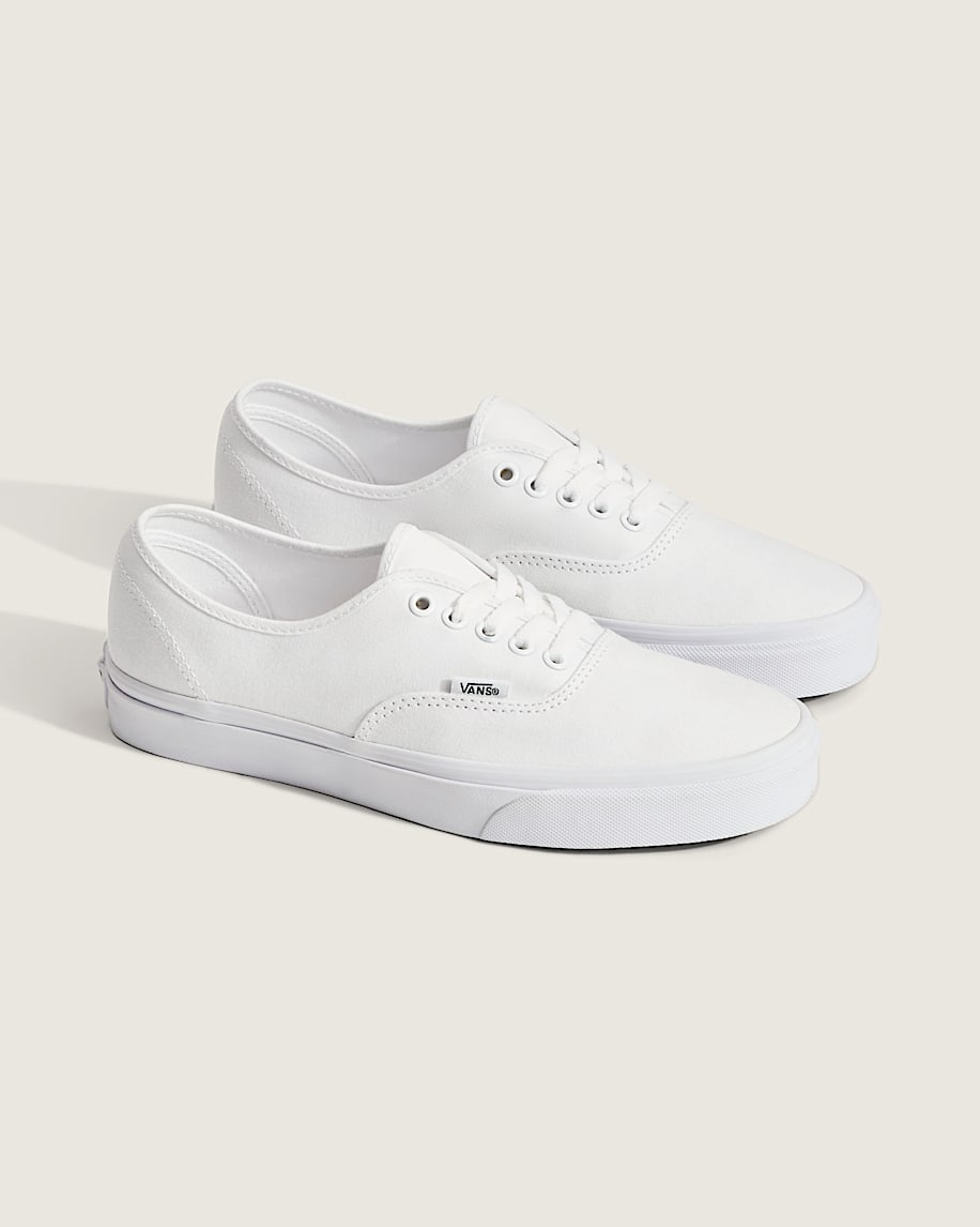 Vans Authentic True White-White slip on shoes mens vans womens vans shoes slip on
